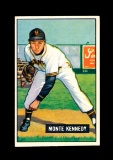 1951 Bowman Baseball Card #163 Monte Kennedy New York Giants. EX to EX-MT+
