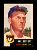 1953 Topps Baseball Card Short Print #29 Hal Jeffcoat Chicago Cubs. VG-EX t