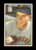 1953 Bowman Color Baseball Card #16 Bob Friend Pittsburgh Pirates. EX to EX