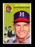 1954 Topps Baseball Card #12 Del Crandall Milwaukee Braves. EX to EX-MT+ Co