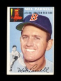 1954 Topps Baseball Card #40 Mel Parnell Boston Red Sox. Has Small Crease.
