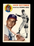 1954 Topps Baseball Card #53 Jack Dittmer Milwaukee Braves. EX to EX-MT+ Co