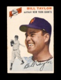 1954 Topps Baseball Card #74 Bill Taylor New York Giants. EX to EX-MT+ Cond