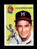 1954 Topps Baseball Card #122 Jonny Logan Milwaukee Braves. EX-MT to NM Con