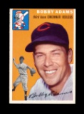 1954 Topps Baseball Card #123 Bobby Adams Cincinnati Reds. EX-MT to NM Cond