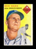 1954 Topps Baseball Card #126 Ben Wade Brooklyn Dodgers. EX to EX-MT+ Condi