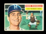 1956 Topps Baseball Card #131 Bob Roselli Milwaukee Braves. EX to EX-MT+ Co