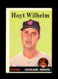 1958 Topps Baseball Card #324 Hall of Famer Hoyt Wilhelm Cleveland Indians.