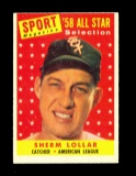 1957 Topps Baseball Card #491 Sherm Lollar Chicago White Sox All Star. EX-M