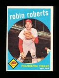 1959 Topps Baseball Card #352 Hall of Famer Robin Roberts Philadelphia Phil
