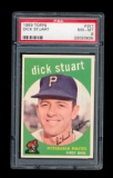 1959 Topps ROOKIE Baseball Card #357 Rookie Dick Stuart Pittsburgh Pirates.