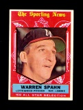 1959 Topps Baseball Card #571 Hall of Famer Warren Spahn Milwaukee Braves A