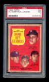 1962 Topps Baseball Card #53 American League Home Run Leaders. Graded PSA N