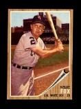 1962 Topps Baseball Card #73 Hall of Famer Nellie Fox Chicago White Sox . E