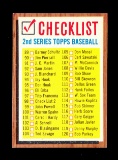 1962 Topps Baseball Card #98 Checklist 89-176. Unchecked EX to EX-MT + Cond