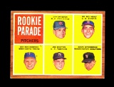 1962 Topps Baseball Card #592 Rookie Parade Pitchers. (Jim Bouton) EX to EX