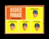 1962 Topps Baseball Card #596 Rookie Parade Infielders. (Joe Pepitone) EX-M