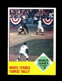 1963 Topps Baseball Card #144 World Series Game #3 