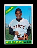 1966 Topps Baseball Card #1 Hall of Famer Willie Mays San Francisco Giants.