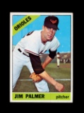 1966 Topps ROOKIE Baseball Card #126 Rookie Hall of Famer Jim Palmer Baltim