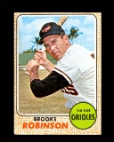 1968 Topps Baseball Card #20 Hall of Famer Brooks Robinson Baltimore Oriole