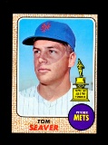 1968 Topps Baseball Card #45 Hall of Famer Tom Seaver New York Mets. EX-MT