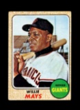 1968 Topps Baseball Card #50 Hall of Famer Willie Mays San Francisco Giants