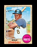 1968 Topps Baseball Card #86 Hall of Famer Willie Stargell Pittsburgh Pirat