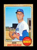 1969 Topps Baseball Card #145 Hall of Famer Don Drysdale Los Angeles Dodger