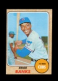 1968 Topps Baseball Card #355 Hall of Famer Ernie Banks Chicago Cubs. EX-MT