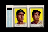 1962 Topps Stamp Panel Wally Moon and Brooks Robinson. Unused Condition