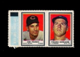 1962 Topps Stamp Panel Jim Perry and Frank Howard. Unused Condition