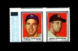 1962 Topps Stamp Panel Daryl Spencer and Gene Stephens. Unused Condition
