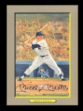 Autographed Perez-Steele Great Moments Card #19 Hall of Famer Mickey Mantle