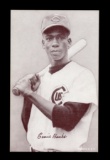 1947-1966 Baseball Exhibit Card Hall of Famer Ernie Banks Chicago Cubs (Bat