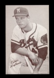 1947-1966 Baseball Exhibit Card Hall of Famer Eddie Mathews Milwaukee Brave