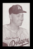 1947-1966 Baseball Exhibit Card Hall of Famer Duke Snider Los Angeles Dodge