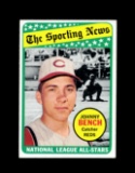 1969 Topps Baseball Card #430 Hall of Famer Jonny Bench Cicinnati Reds Nati