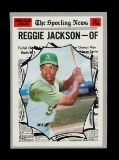 1970 Topps Baseball Card #459 Hall of Famer Reggie Jackson Oakland A's All