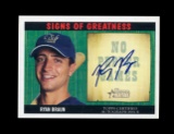 2005 Topps & Bowman Heritage Baseball Autographed Card By Ryan Braun Milwau