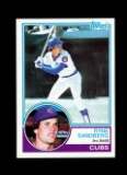 1983 Topps ROOKIE Baseball Card #83 Rookie Hall of Famer Ryan Sandberg Chic