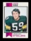 1973 Topps ROOKIE Football Card #115 Rookie Hall of Famer Jack Ham Pittsbur