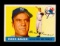 1955 Topps Baseball Card #166 Hank Bauer New York Yankees.  EX-MT to NM Con