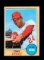 1968 Topps Baseball Card #130 Hall of Famer Tony Perez Cincinnati Reds. EX