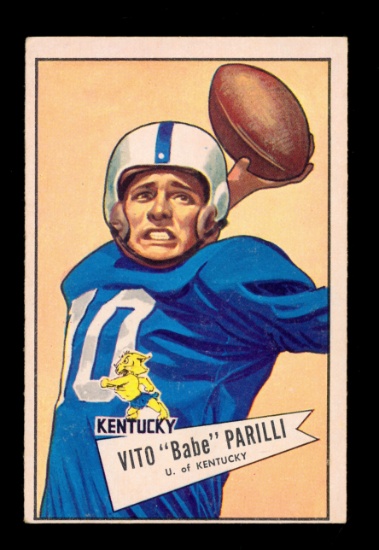 1952 Bowman Large Football Card #44 Vito "Babe" Parilli Green Bay Packers.