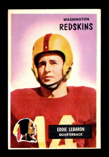 1955 Bowman Football Card #26 Eddie Lebaron Washington Redskins.  EX-MT to