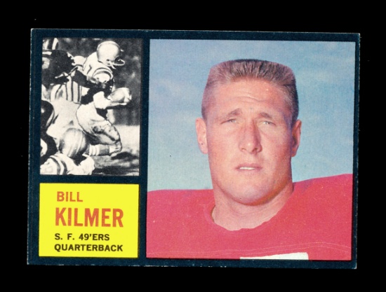 1962 Topps ROOKIE Football Card #151 Rookie Billy Kilmer San Francisco 49er