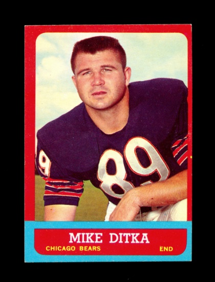 1963 Topps Football Card #62 Hall of Famer Mike Ditka Chicago Bears. EX-MT