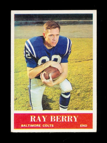 1964 Philadelphia Football Card #1 Hall of Famer Ray Berry Baltimore Colts.