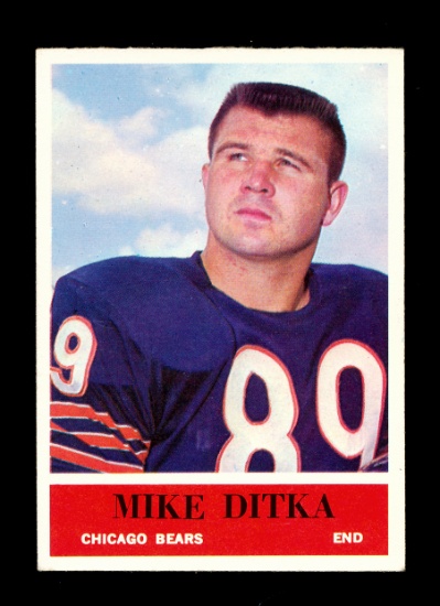 1964 Philadelphia Football Card #17 Hall of Famer Mike Ditka Chicago Bears.